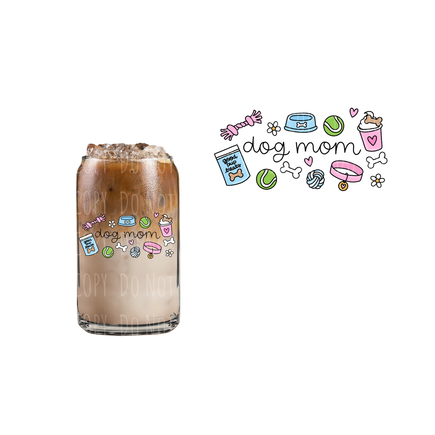 Dog Mom (DOUBLE SIDED) UVDTF decal