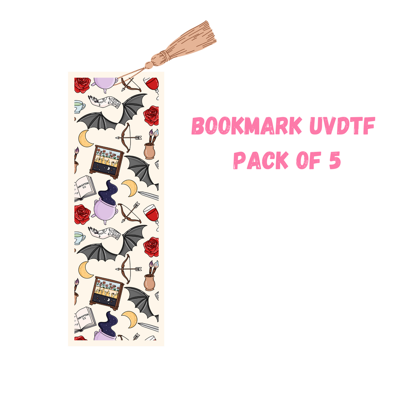 Acotar Inspired (DOUBLE SIDED) Bookmark UVDTF (pack of 5)