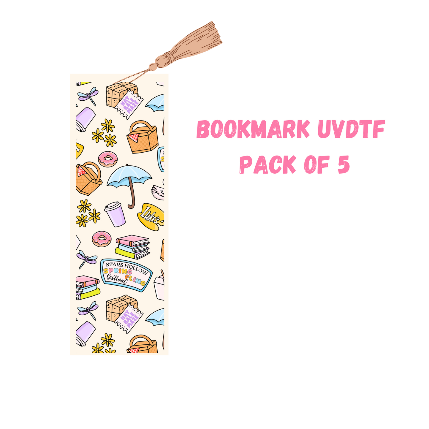 Spring Fling SH (DOUBLE SIDED) Bookmark UVDTF (pack of 5)