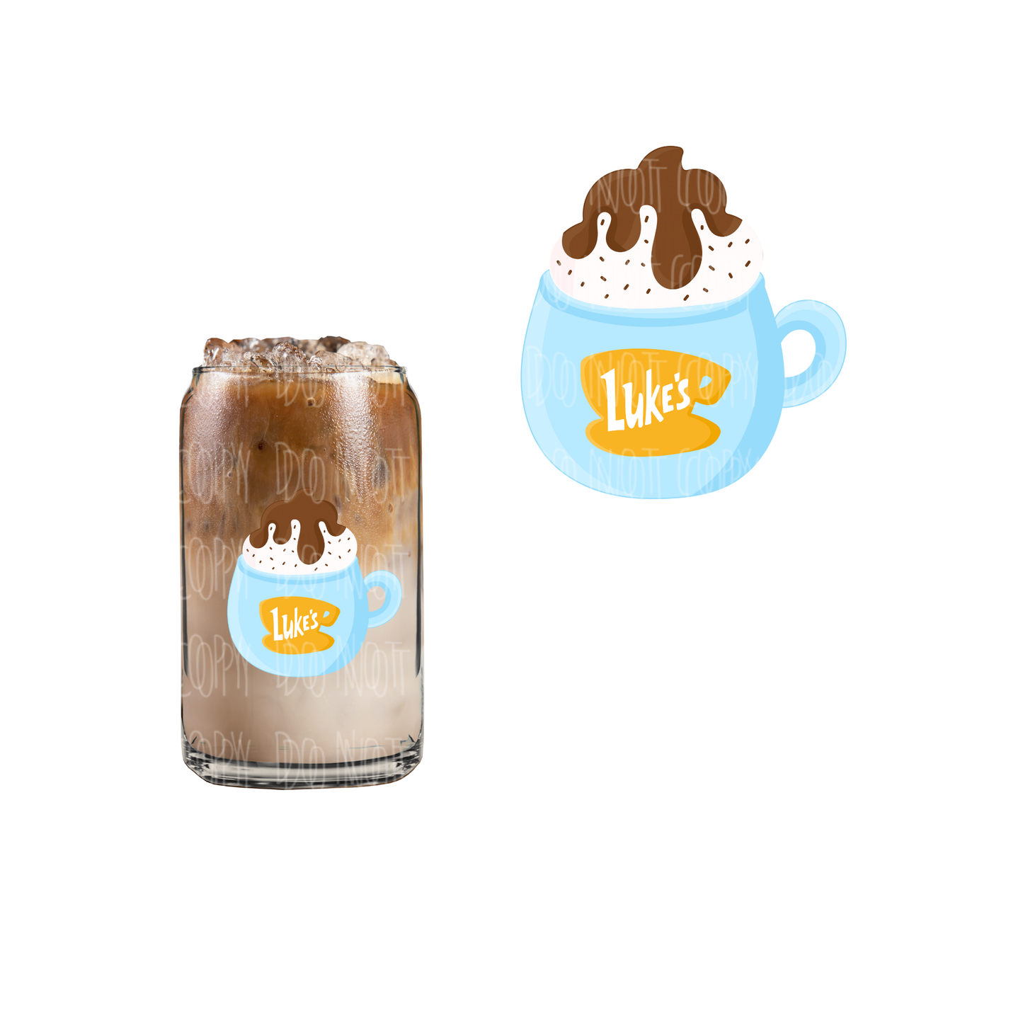 Lukes Mug (DOUBLE SIDED) UVDTF decal