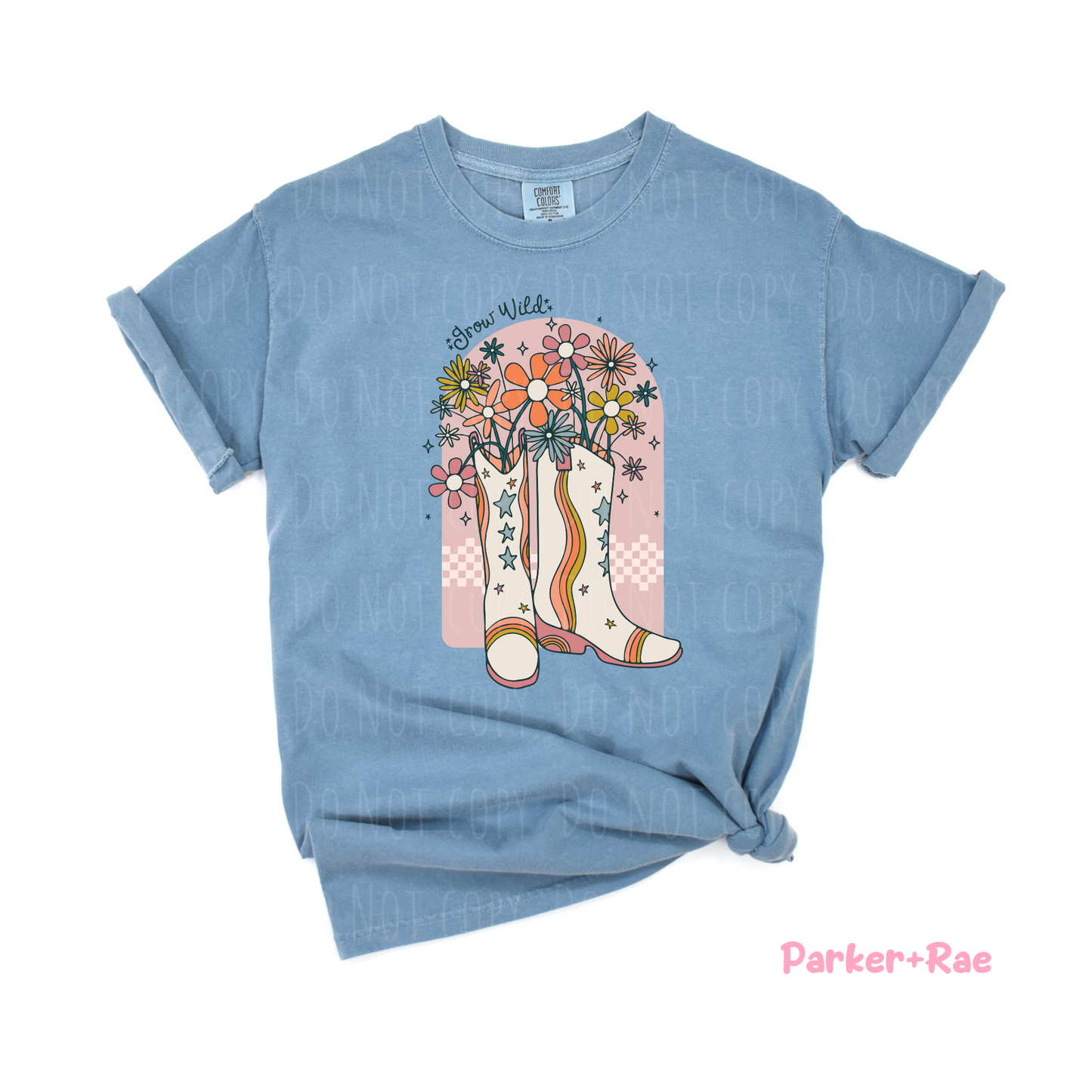Grow Wild Floral Boots DTF