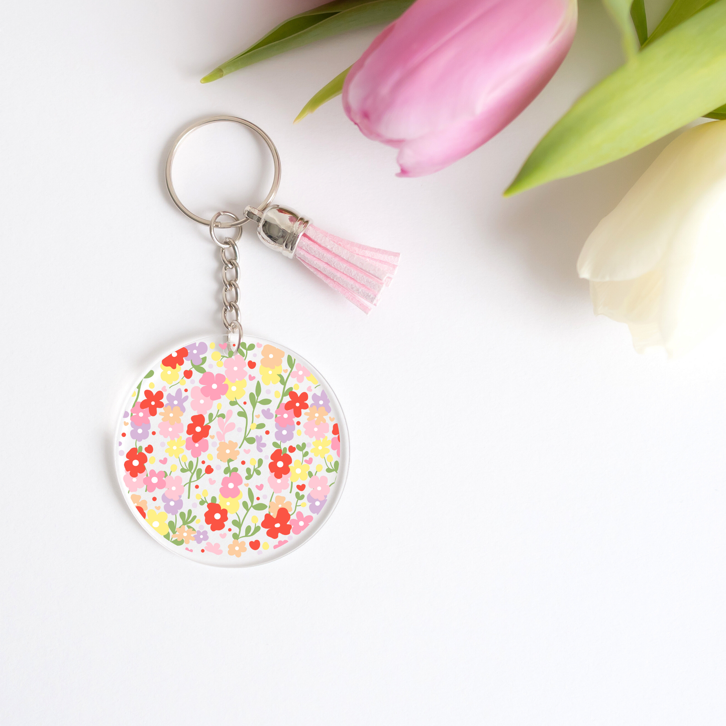 Bright Florals Keychain Decals (PACK OF 5)