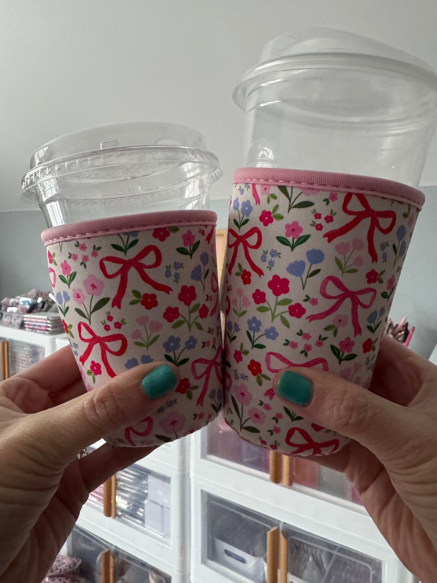 Bows + Flowers Coffee Sleeves (Pack of 5)