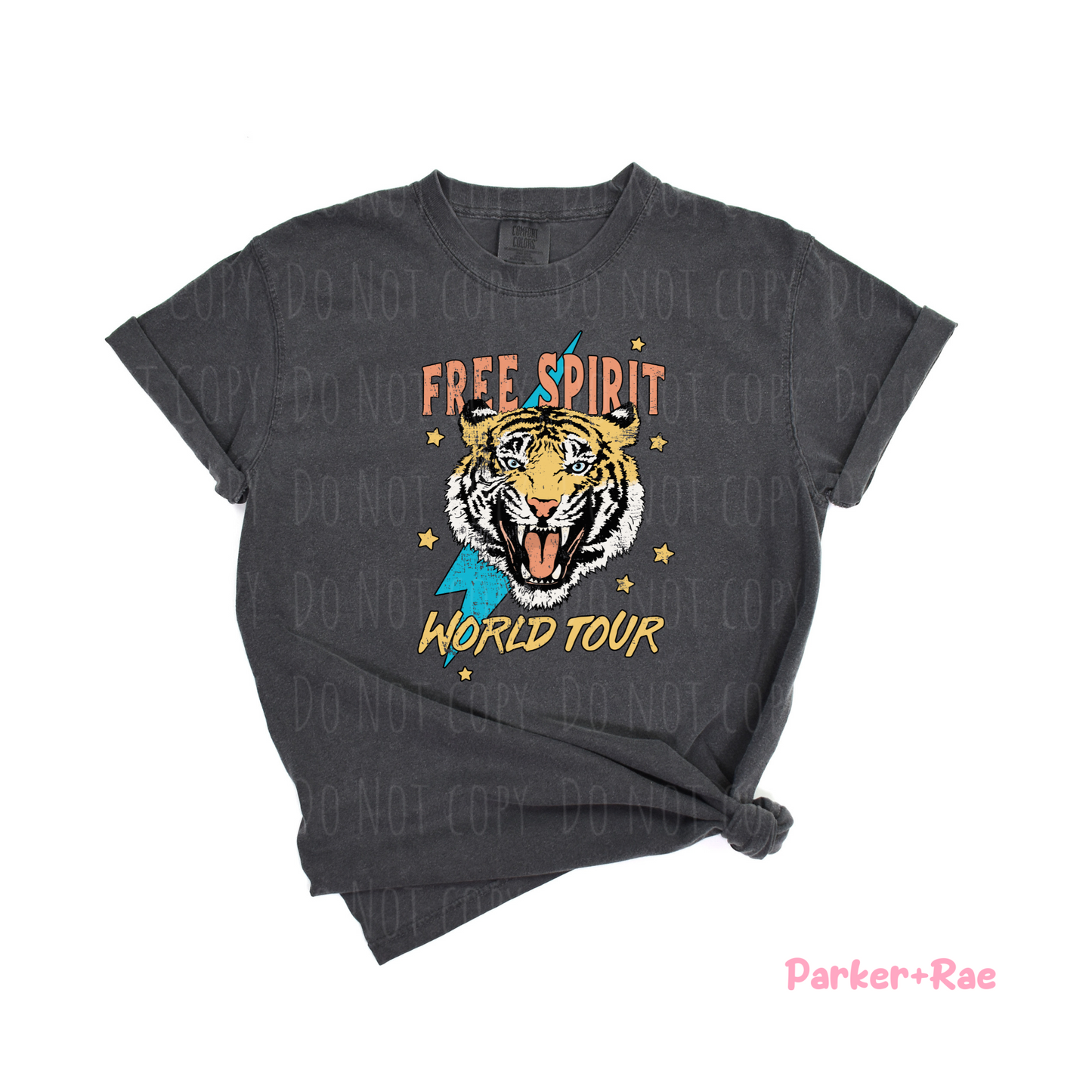 Free Spirit Tiger Distressed DTF