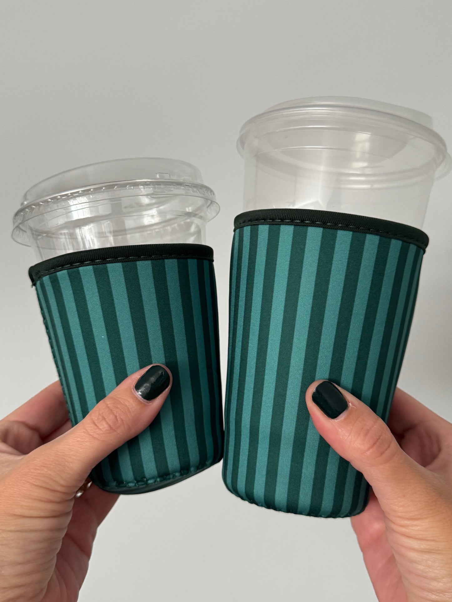 Green Stripes Coffee Sleeves (Pack of 5)