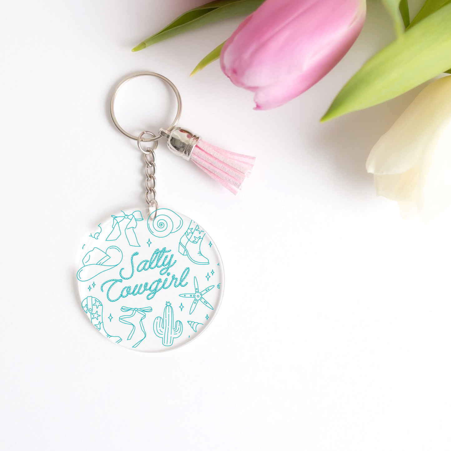 Salty Cowgirl Keychain Decals (PACK OF 5)