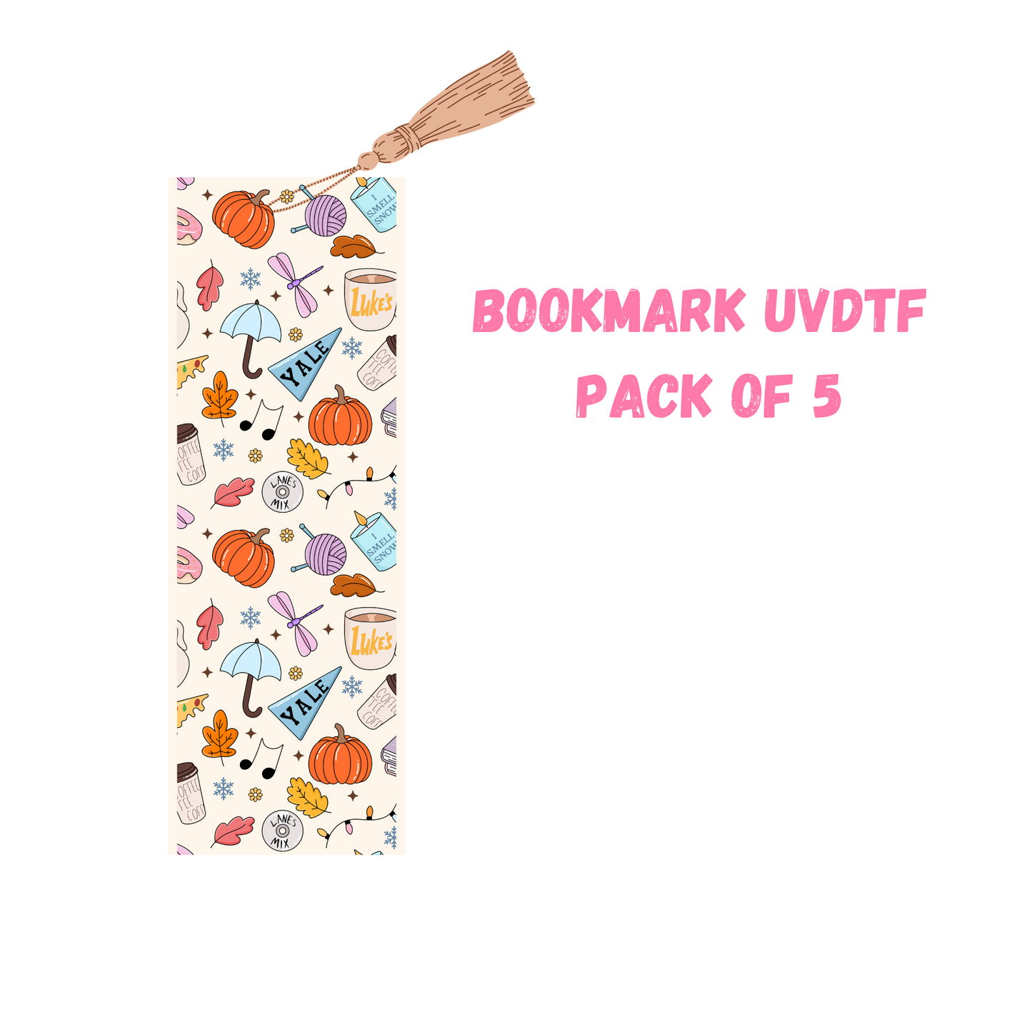 Stars Hollow Bookmark (DOUBLE SIDED) UVDTF (pack of 5)