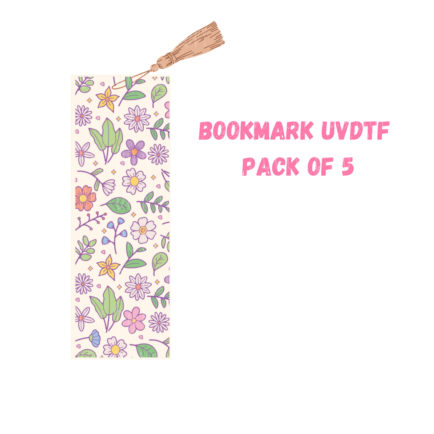 Spring Florals (DOUBLE SIDED) UVDTF (pack of 5)