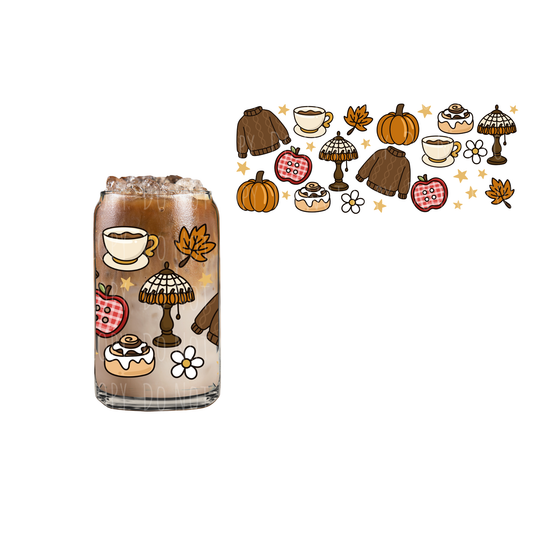Cozy Fall (DOUBLE SIDED) UVDTF 16oz cup wrap