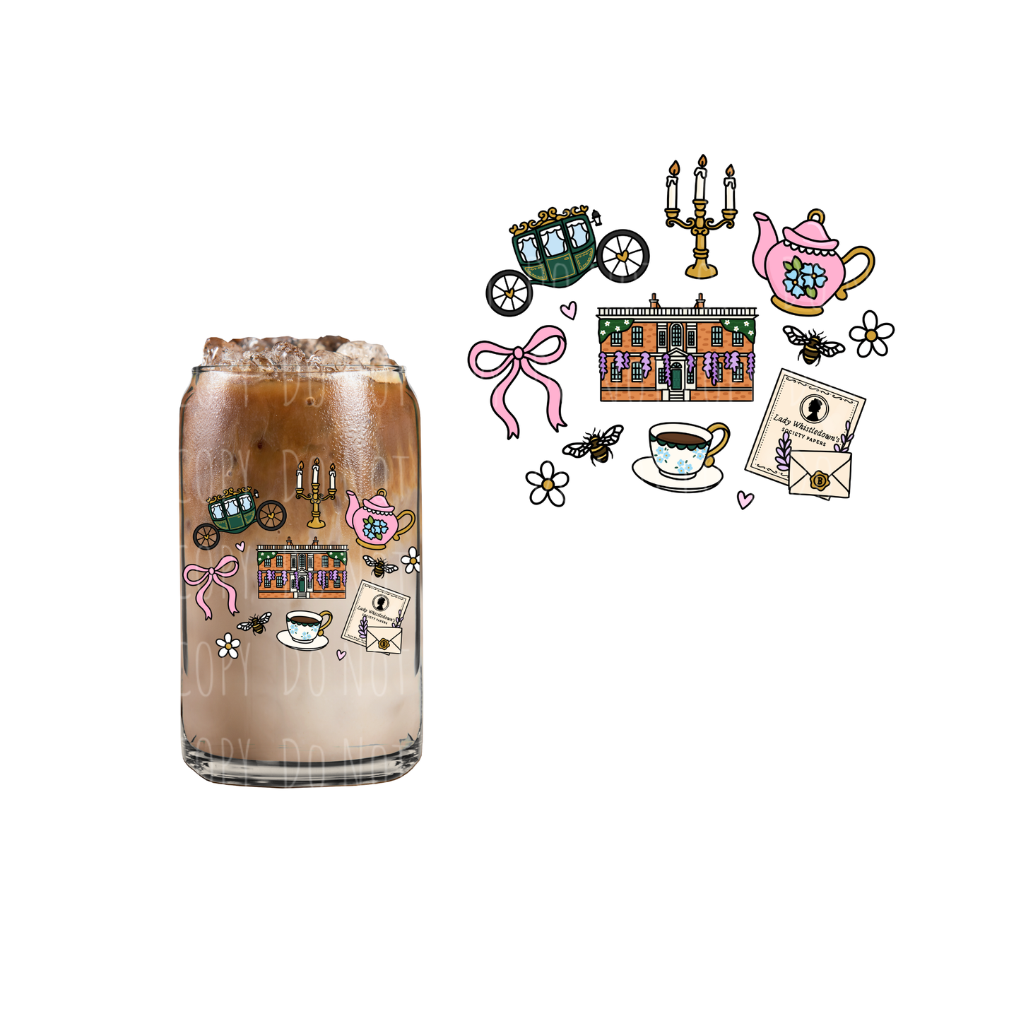 Moonlight + Manners (DOUBLE SIDED) UVDTF decal