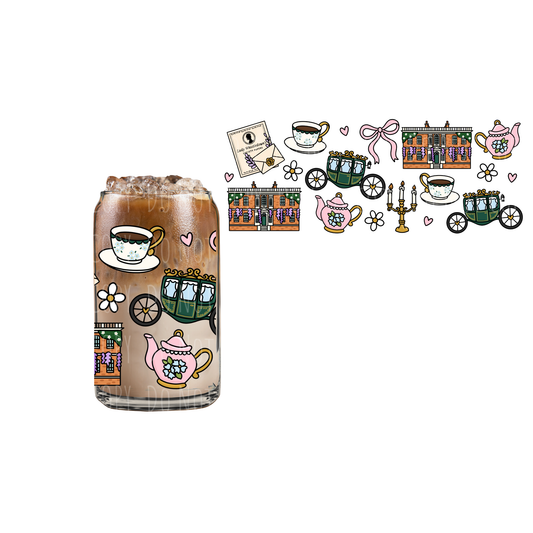 Moonlight + Manners (DOUBLE SIDED) UVDTF 16oz cup wrap