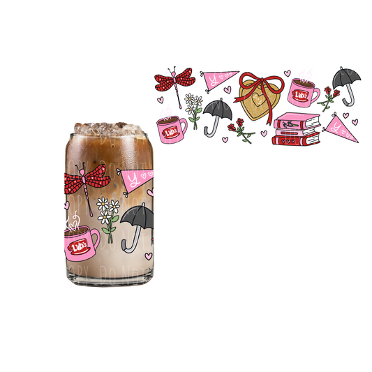 Gilmore Love (DOUBLE SIDED) UVDTF 16oz cup wrap
