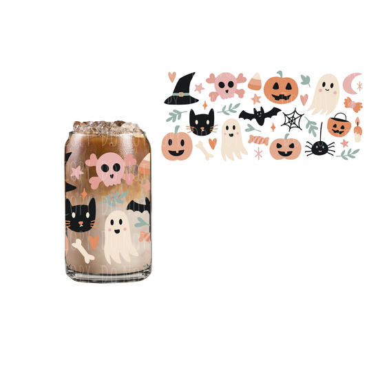 The Best Of Halloween (DOUBLE SIDED) UVDTF 16oz cup wrap