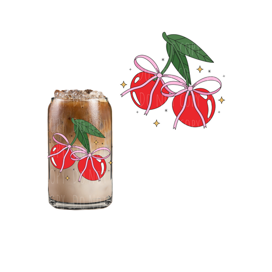 Cherry Bows (DOUBLE SIDED) UVDTF decal