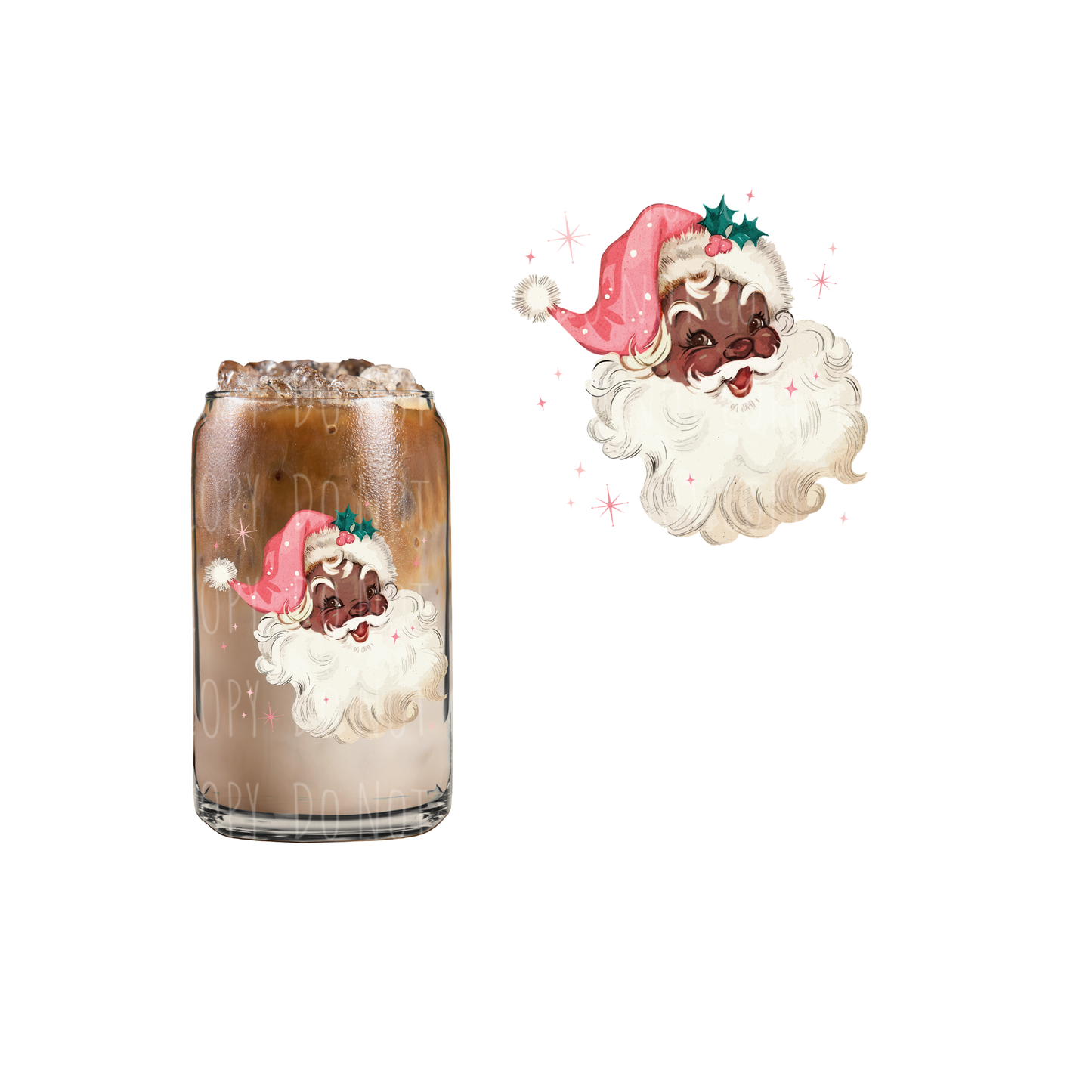 Santa (DOUBLE SIDED) UVDTF decal