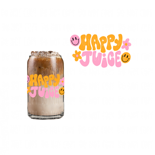 Happy Juice (DOUBLE SIDED) UVDTF decal