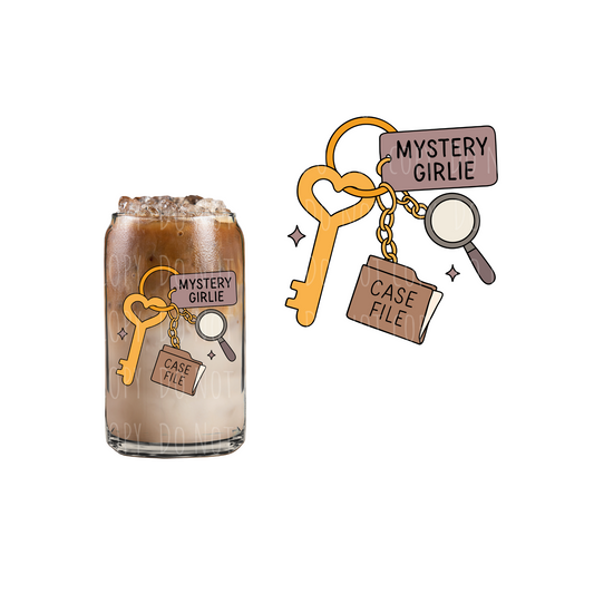 Mystery Girlie (DOUBLE SIDED) UVDTF decal