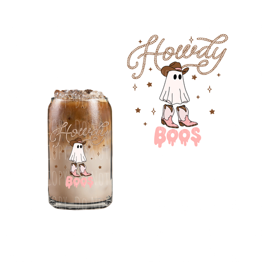 Howdy Boos (DOUBLE SIDED) UVDTF decal