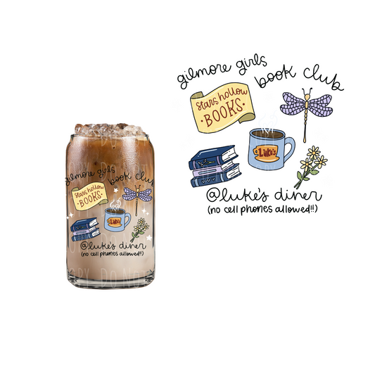 GG Book Club(DOUBLE SIDED) UVDTF decal