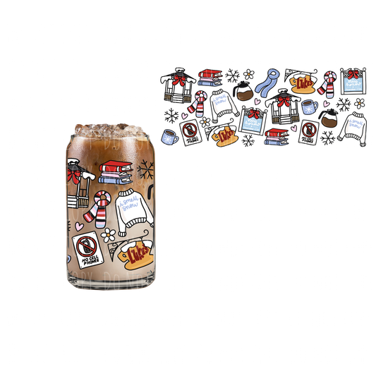 Gilmore Winter (DOUBLE SIDED) UVDTF 16oz cup wrap