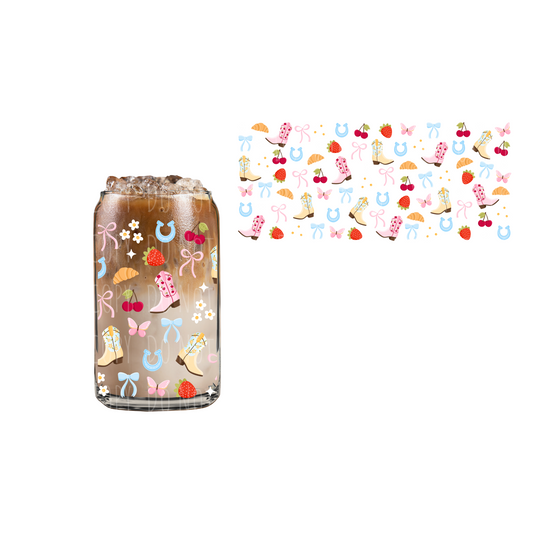 Cowgirl Summer (DOUBLE SIDED) UVDTF 16oz cup wrap