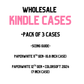 Autumn Gilmore/ Wholesale Clear Back  Kindle Cases- PACK of 3