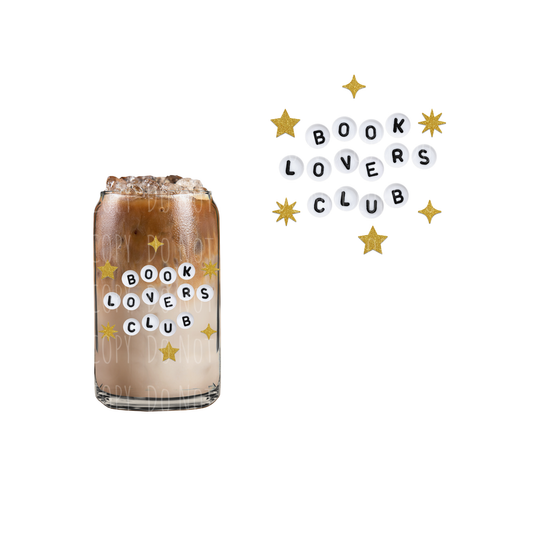 Book Lovers Club (DOUBLE SIDED) UVDTF decal