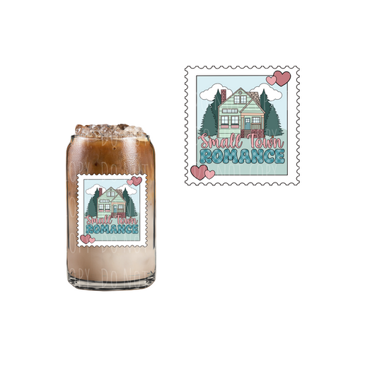 Small Town Romance Stamp (DOUBLE SIDED) UVDTF decal