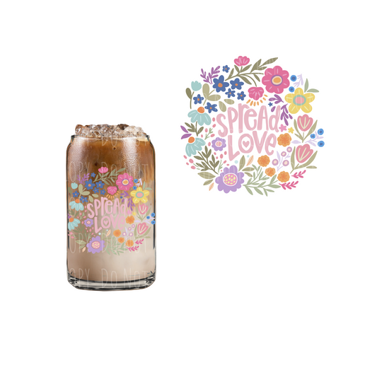 Spread Love (DOUBLE SIDED) UVDTF decal
