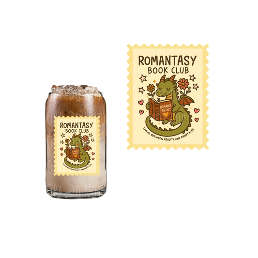 Romantasy Book Club (DOUBLE SIDED) UVDTF decal