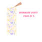 Pastel Butterflies (DOUBLE SIDED) Bookmark UVDTF (pack of 5)