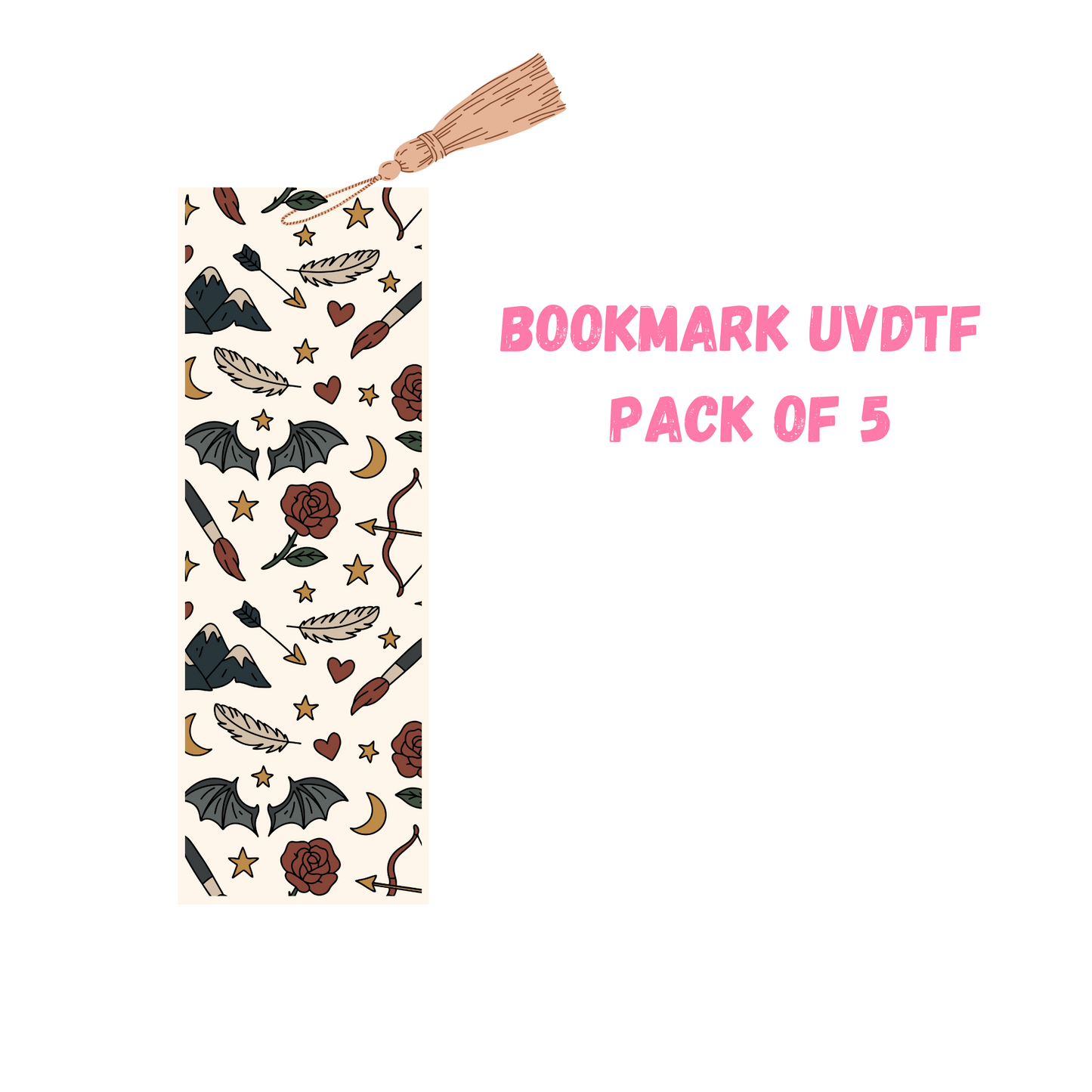 Velaris Inspired (DOUBLE SIDED) Bookmark UVDTF (pack of 5)