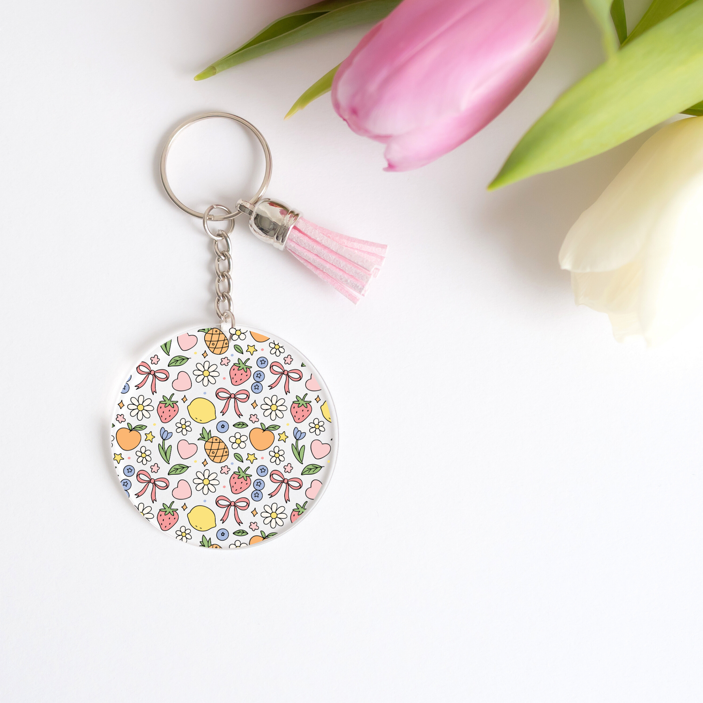 Summer Fruits Keychain Decals (PACK OF 5)