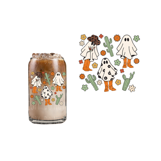 Cactus Ghosts (DOUBLE SIDED) UVDTF decal