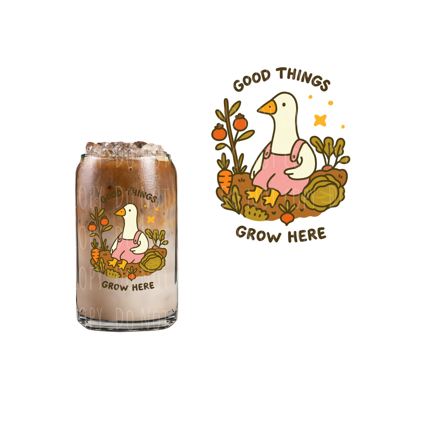 Good Things Grow Here (DOUBLE SIDED) UVDTF decal