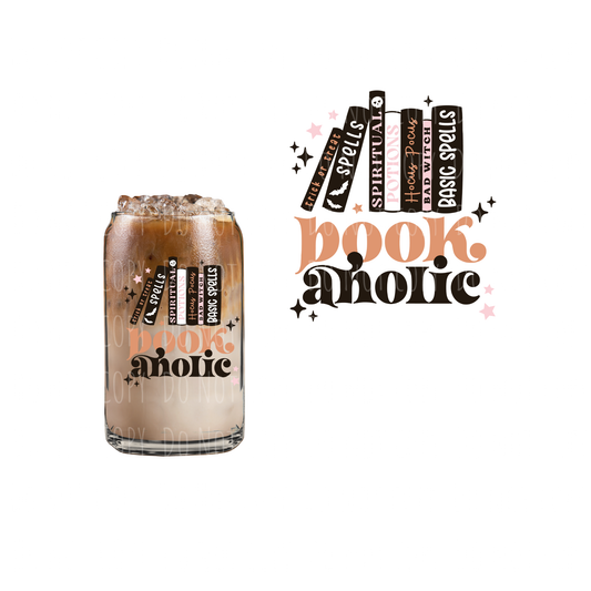 Bookaholic (DOUBLE SIDED) UVDTF decal
