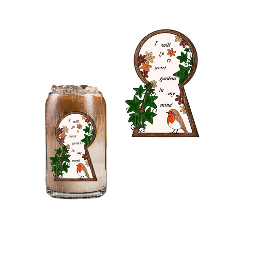 Secret Garden (DOUBLE SIDED) UVDTF decal