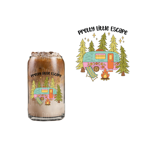 Pretty Little Camper (DOUBLE SIDED) UVDTF decal