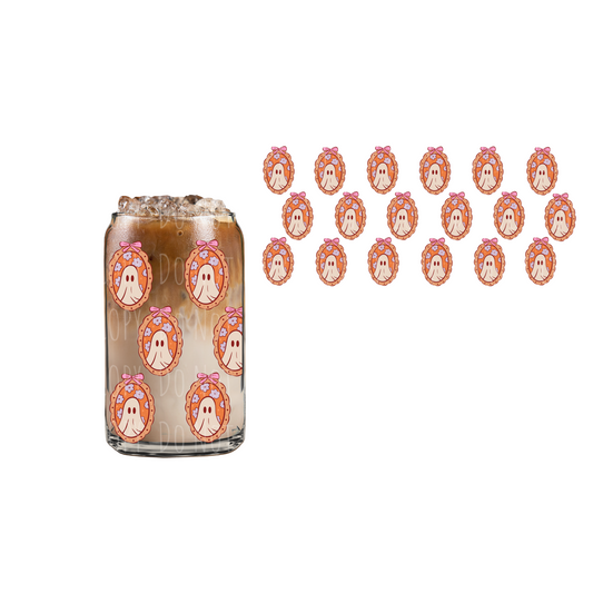 Holographic Ghostie Frames (DOUBLE SIDED) UVDTF 16oz cup wrap