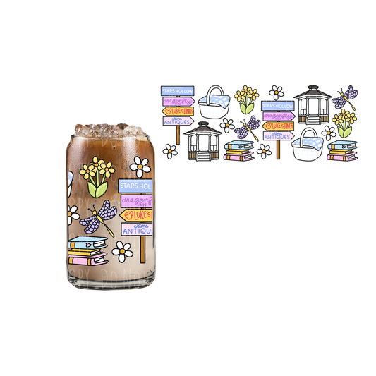Spring In Stars Hollow (DOUBLE SIDED) UVDTF 16oz cup wrap