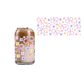 Pink Bow + Yellow,Pink and Blue Flowers (DOUBLE SIDED) UVDTF 16oz cup wrap