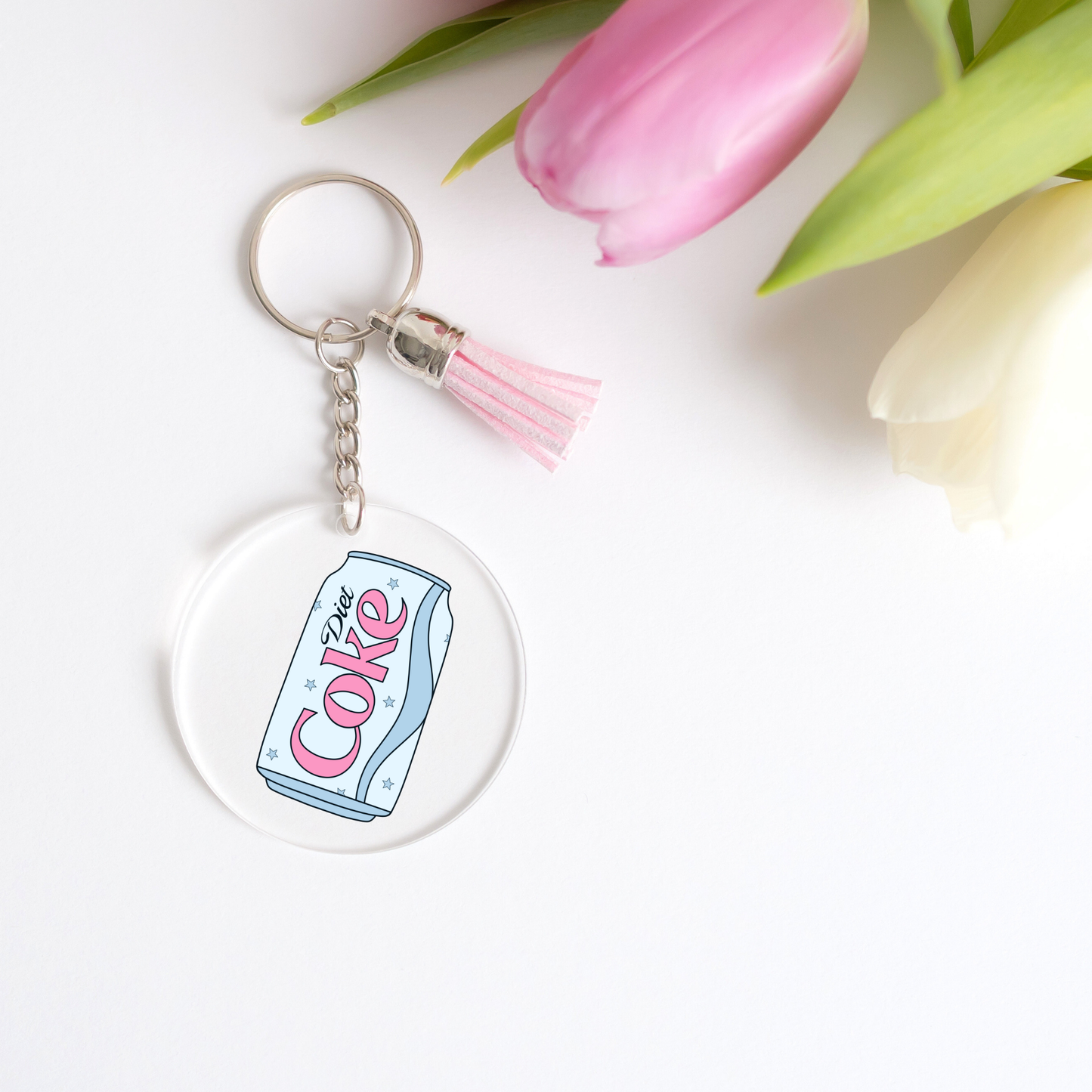 Blue Diet Coke Keychain Decals (PACK OF 5)