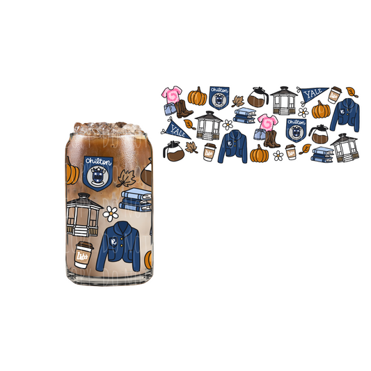 Back To Chilton (DOUBLE SIDED) UVDTF 16oz cup wrap