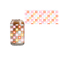 Dainty Flower Checkered (DOUBLE SIDED) UVDTF 16oz cup wrap