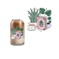 Plant, Book + Coffee (DOUBLE SIDED) UVDTF decal