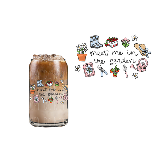 Meet Me In The Garden (DOUBLE SIDED) UVDTF decal