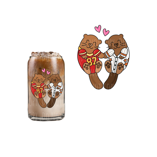 Otter Love (DOUBLE SIDED) UVDTF decal