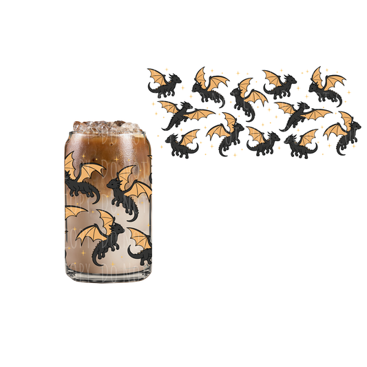Dragons (DOUBLE SIDED) UVDTF 16oz cup wrap