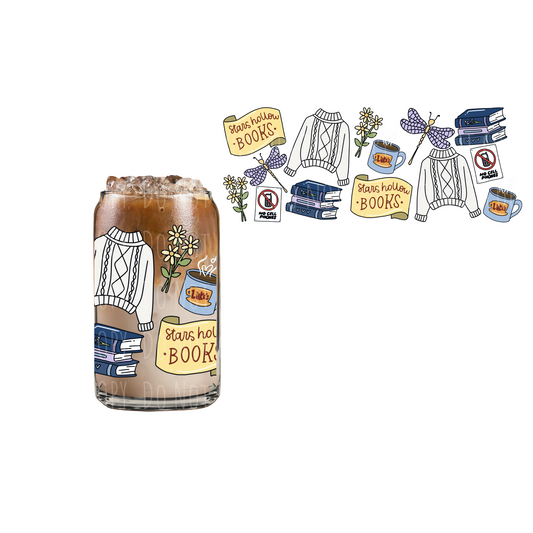 SH Book Club (DOUBLE SIDED) UVDTF 16oz cup wrap