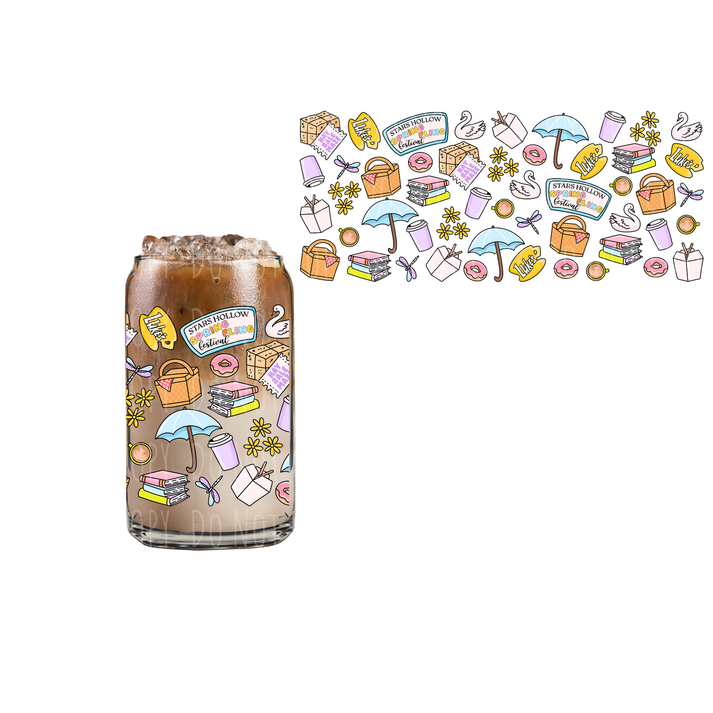 SH Spring Fling(DOUBLE SIDED) UVDTF 16oz cup wrap